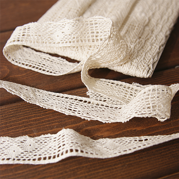 Кружево вязаное 21 мм , цвет кремовый (056156)