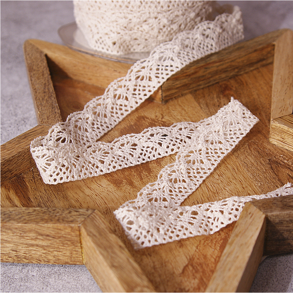 Кружево вязаное 2см, цвет кремовый (056163)