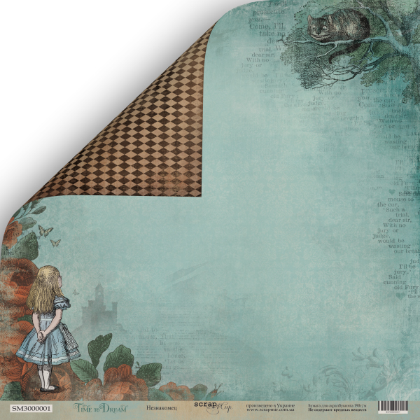 Бумага Scrapмир "Time to dream", Незнакомец (SM223)