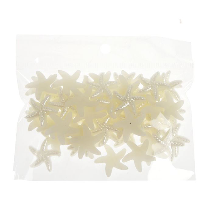 Набор половинок бусинок "Морские звезды" 19 мм, цвет перламутр