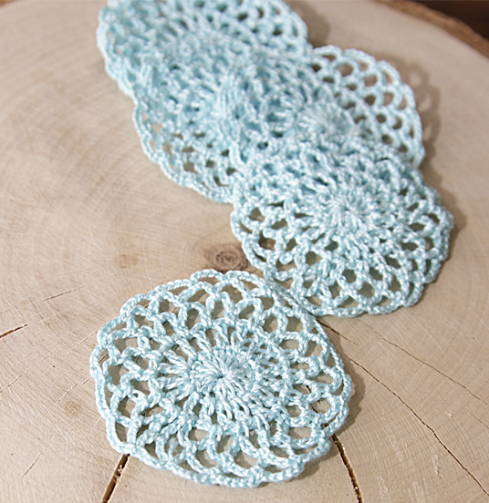 Салфетка "Мамина забота", тип 2, цвет мятно-голубой