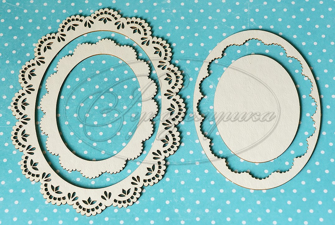 Вырубка из чипборда Рукоделушка "Рамка 7 (набор)"