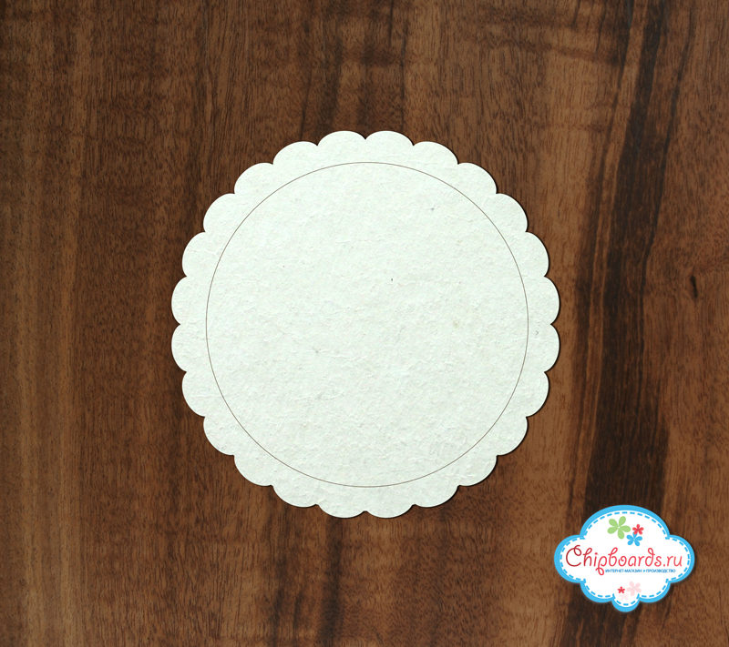 Чипборд Chipboards "Рамка круглая декор"