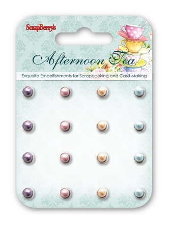 Набор жемчужных брадс Scrapberrys "Полуденный Чай"