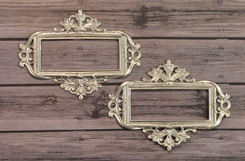 Металлическая рамка Просвет "Для записей 2", 2 шт,цвет Серебро