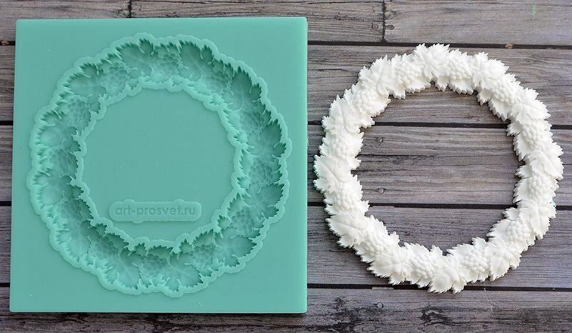 Молд Просвет "рамка Виноградная лоза" большая"