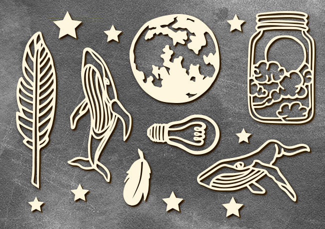 Чипборд Фабрика Декору "Enjoy freedom"