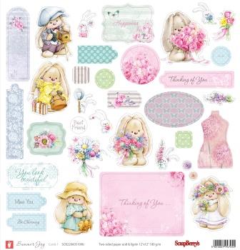 Набор вырубки из картона Scrapberrys "Летняя радость"