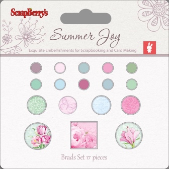 Набор брадс Scrapberrys "Летняя радость 3"