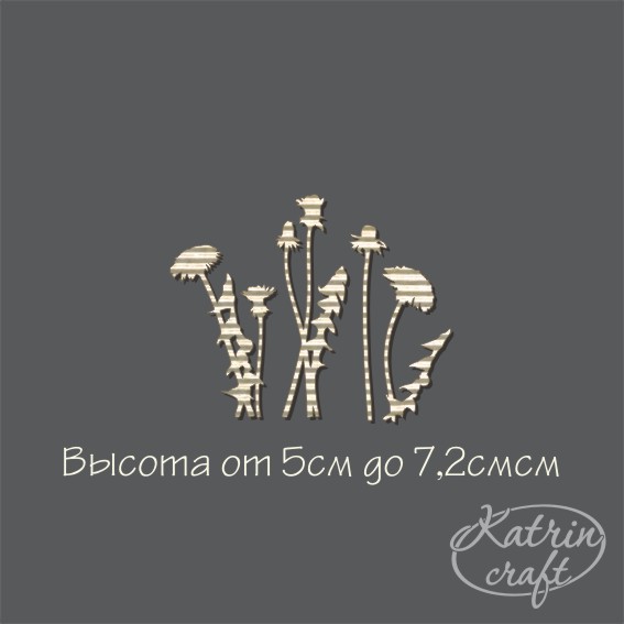 Гофрочипборд "Одуванчики большие"