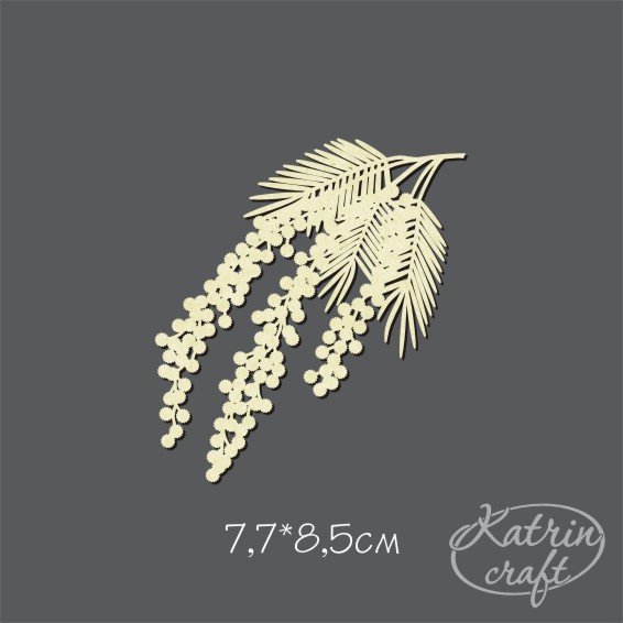 Чипборд "Мимоза маленькая"