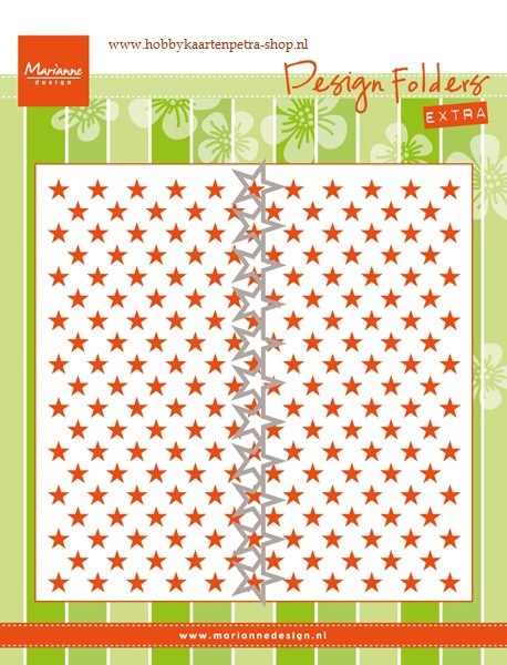Набор нож+ папка для тиснения Marianne design "Звёздочки"