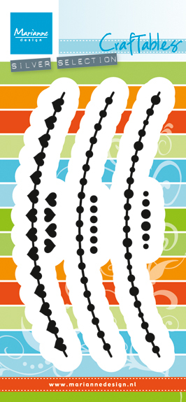 Ножи для вырубки Marianne Designs "Цепочки (кружочки и сердечки)"