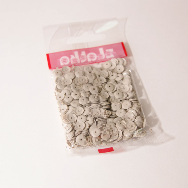 Пайетки Zlatka "Матовый серый"