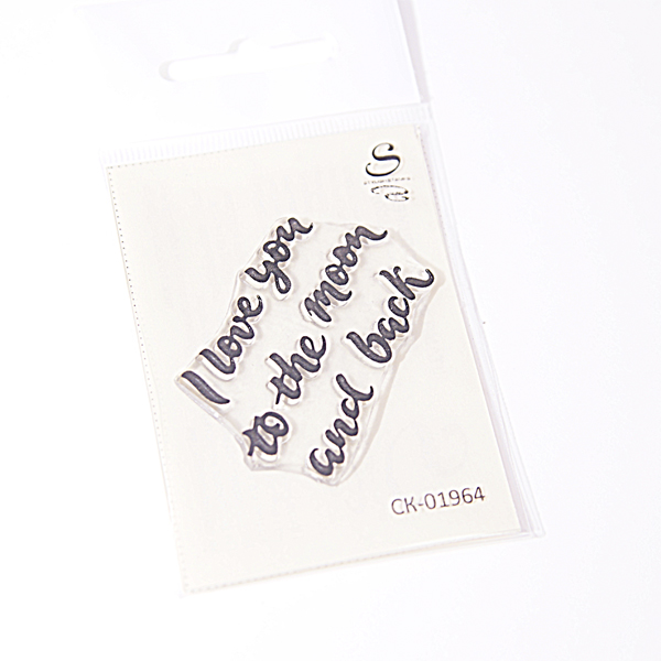 Штамп Stylish Stamps "I love you to the moon малый"