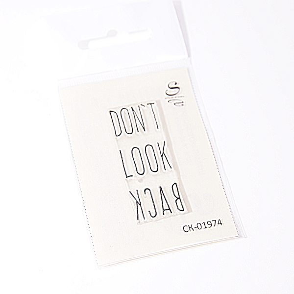 Штамп Stylish Stamps "Don’t look back"