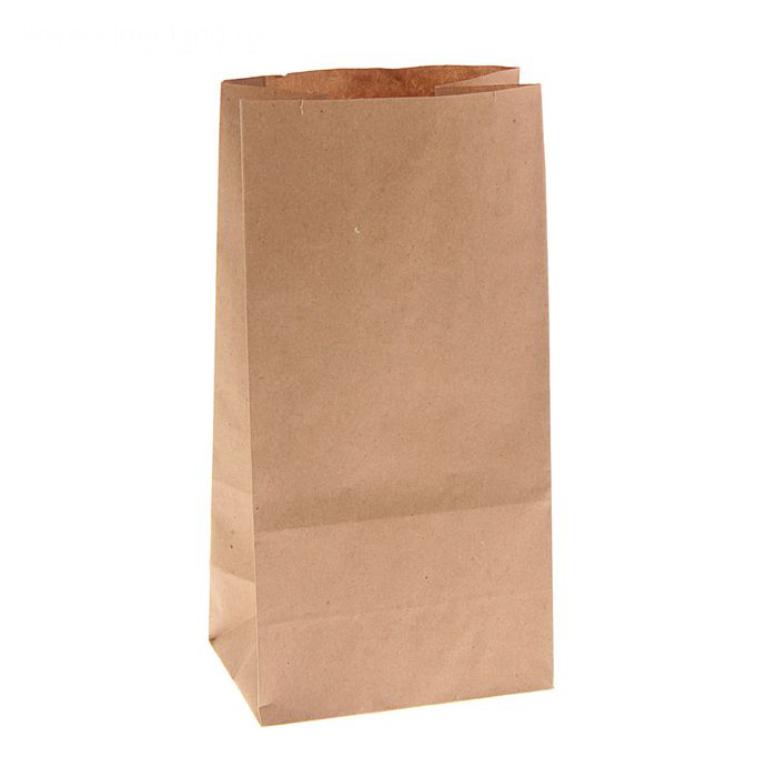 Крафт пакет 24 х 12 х 8 см, цвет крафт