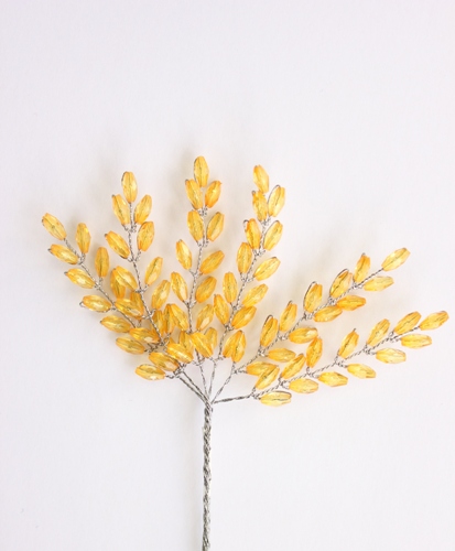 Мини-веточки с акриловыми лепестками Scrapberrys ЯНТАРНЫЕ