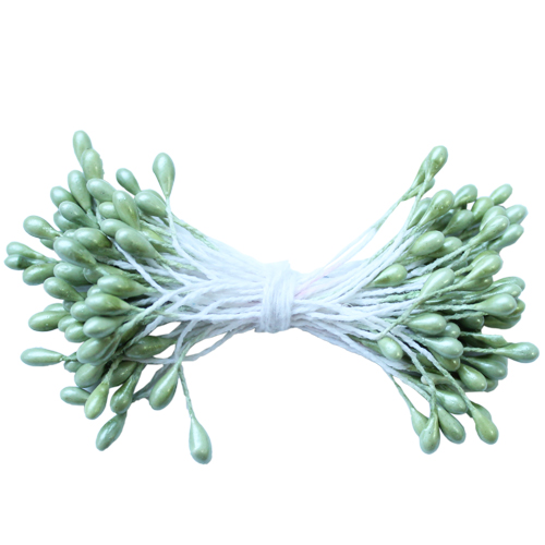 Тычинки Scrapberrys гладкие 3мм, цвет оливковый