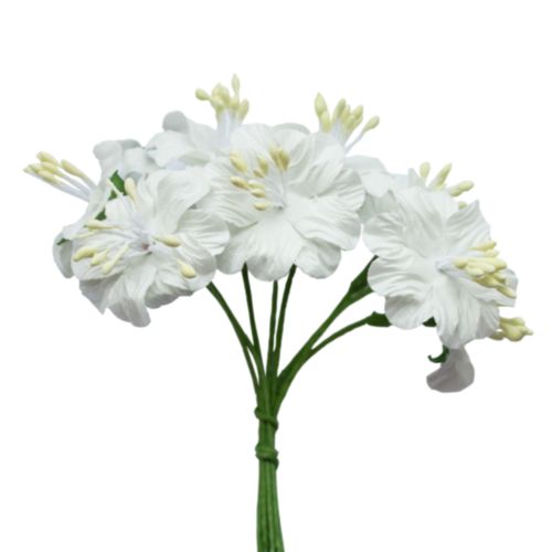 Букетик цветов Scrapberrys, цвет белый