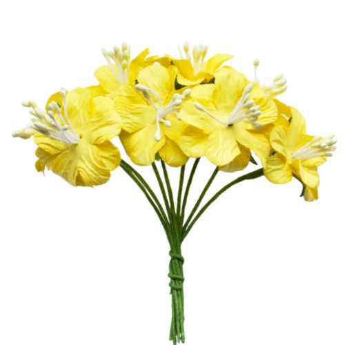 Букетик цветов Scrapberrys, цвет жёлтый.