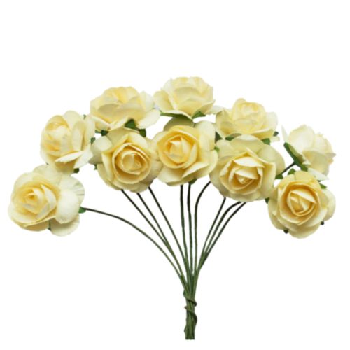 Букетик роз Scrapberrys, цвет кремовый