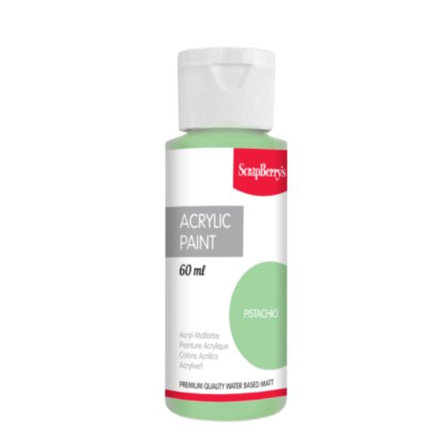 Акриловая краска Scrapberrys, цвет Фисташка.