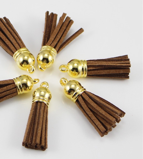 Кисточка замшевая декоративная, цвет коричневый (95)