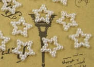 Пластиковое украшение "Звёздочка перламутровая", 1 шт (250)