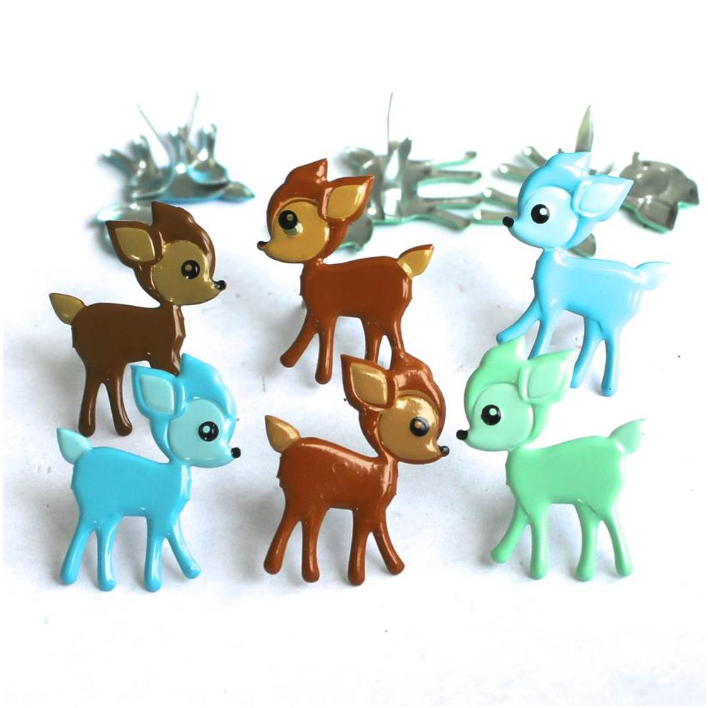 Набор фигурных брадс Eyelet Outlet "Оленята"