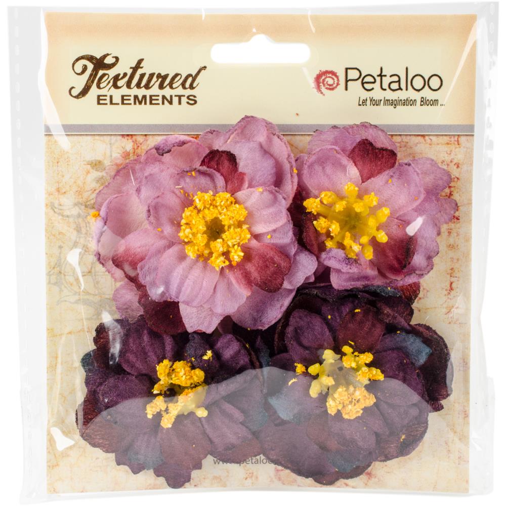 Набор цветов Petaloo "Botanica Ruffled Peony", фиолетовый