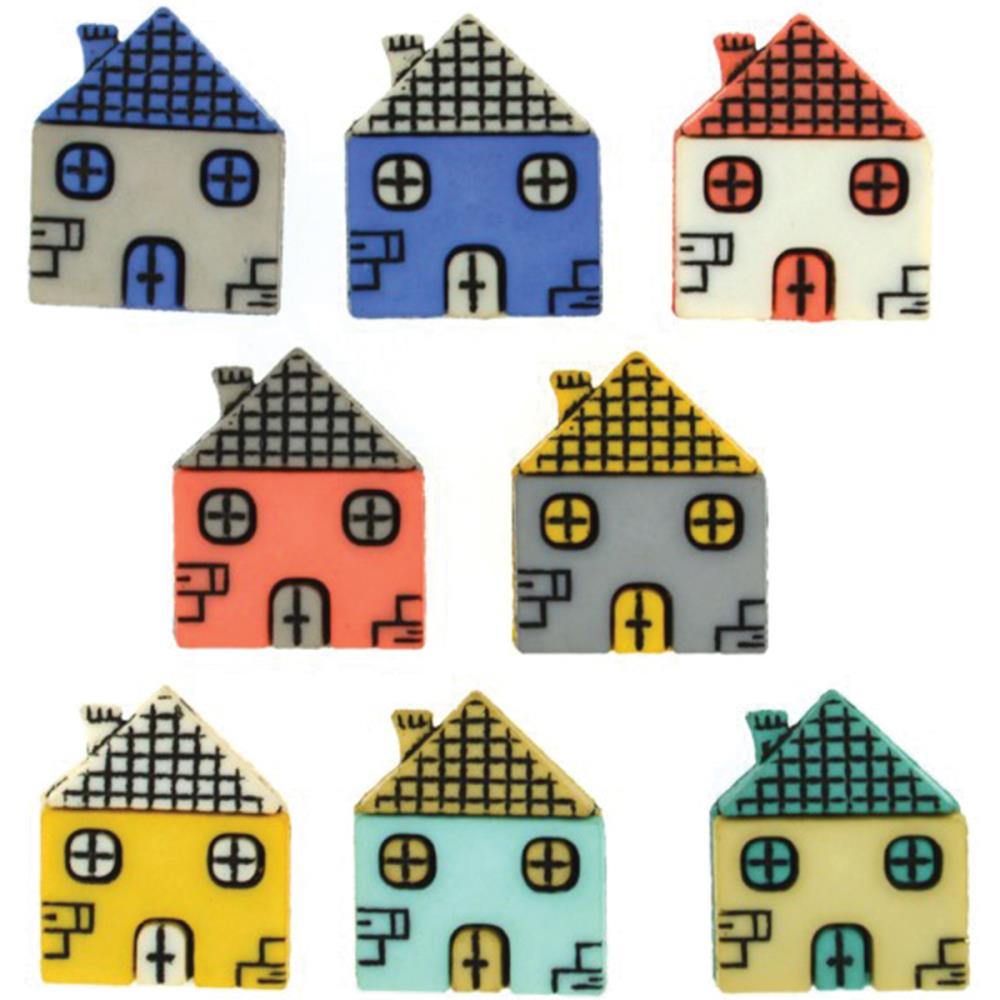 Набор пуговиц Dress It Up "Домики"
