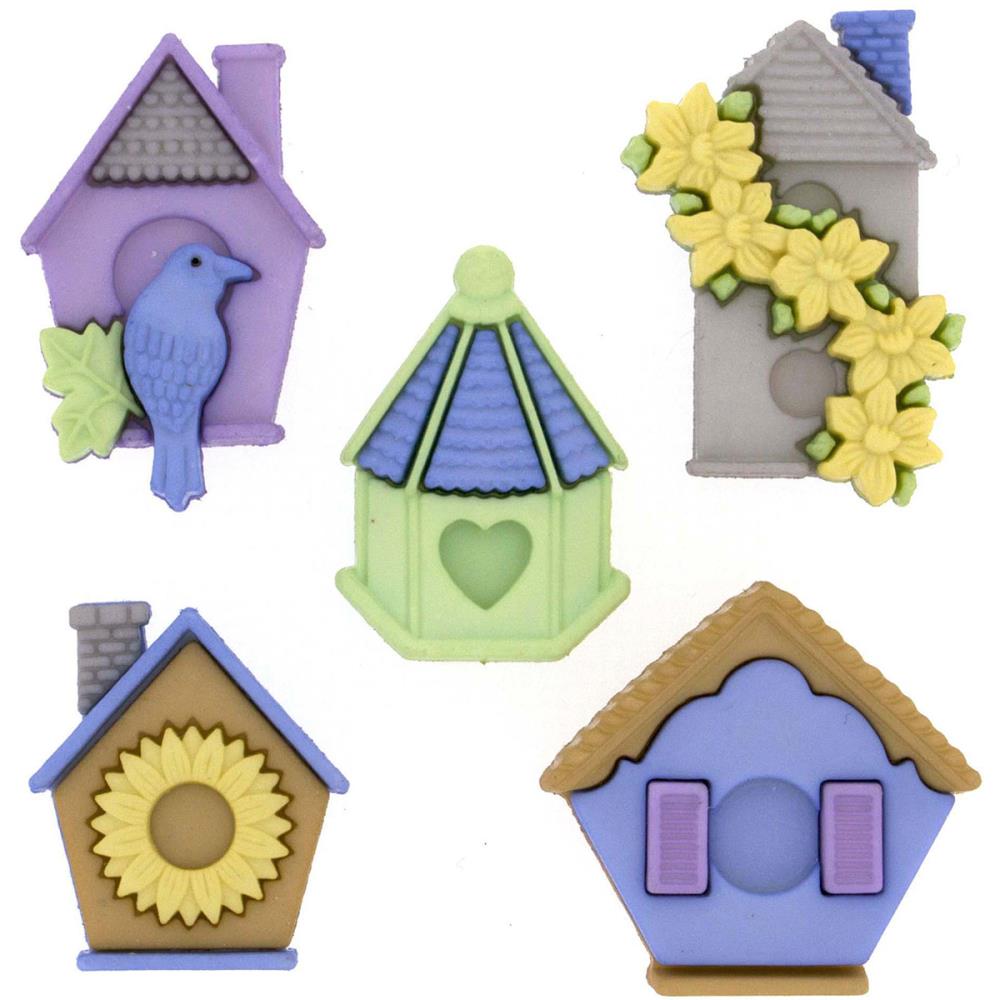 Набор пуговиц Dress It Up "Скворечники"