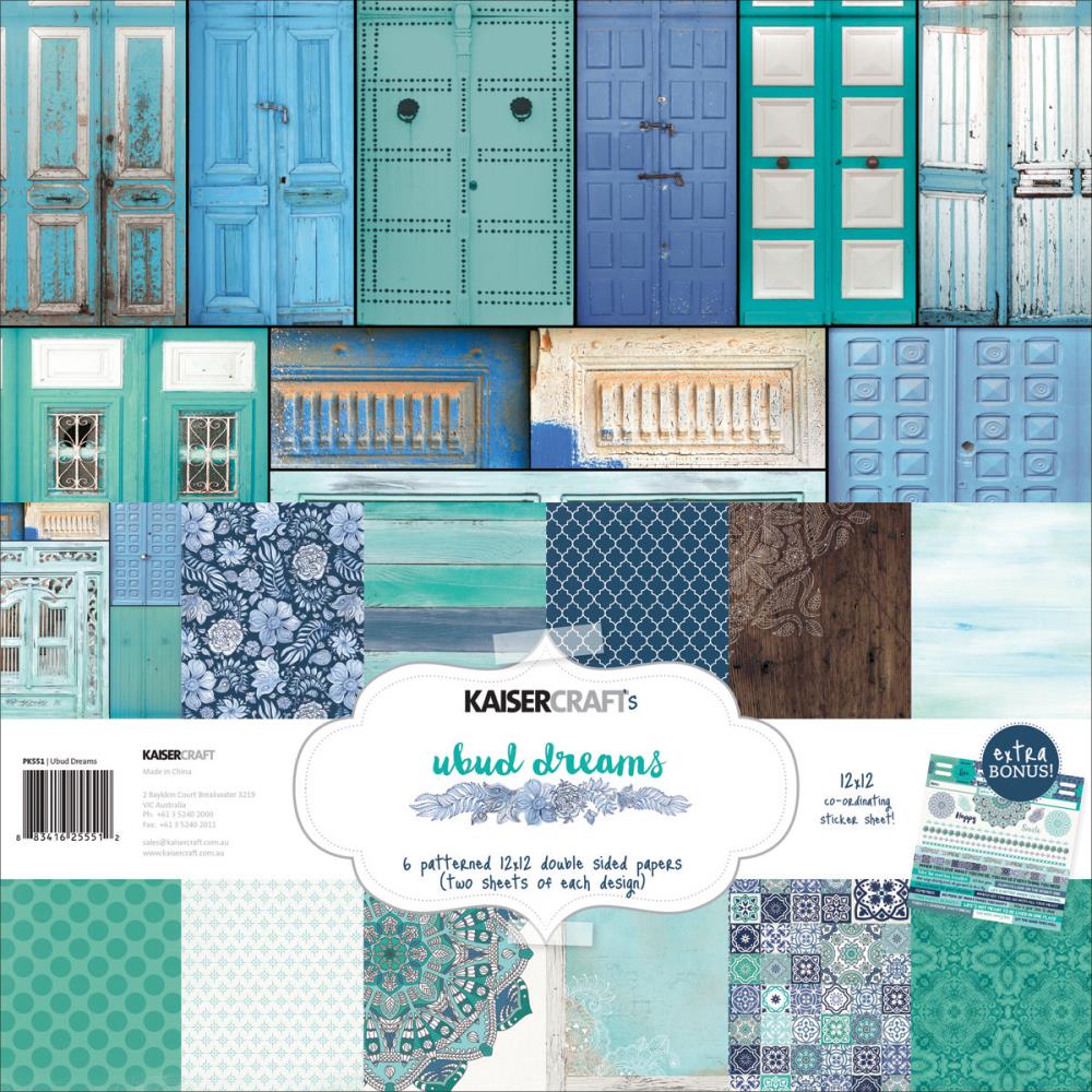 Набор бумаги Kaisercraft "Ubud Dreams"
