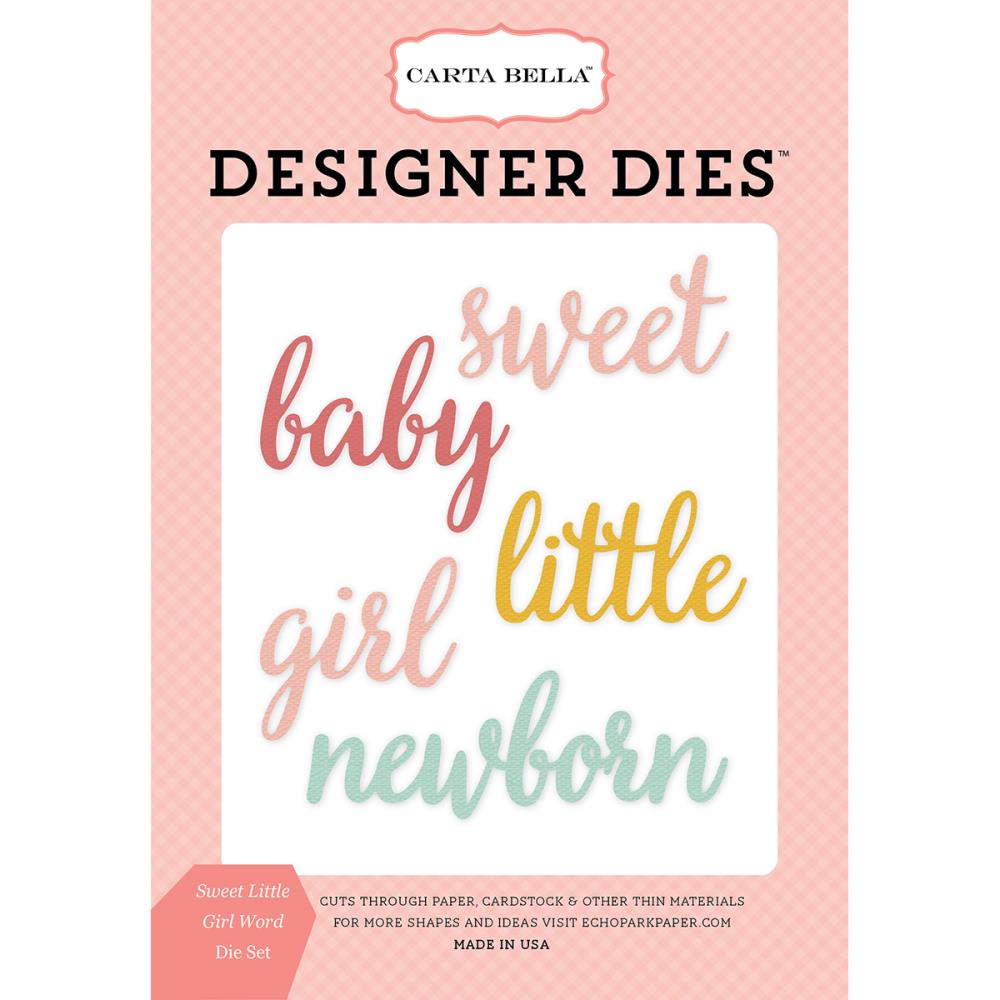 Ножи для вырубки Carta Bella "Rock-A-Bye Baby girl", слова