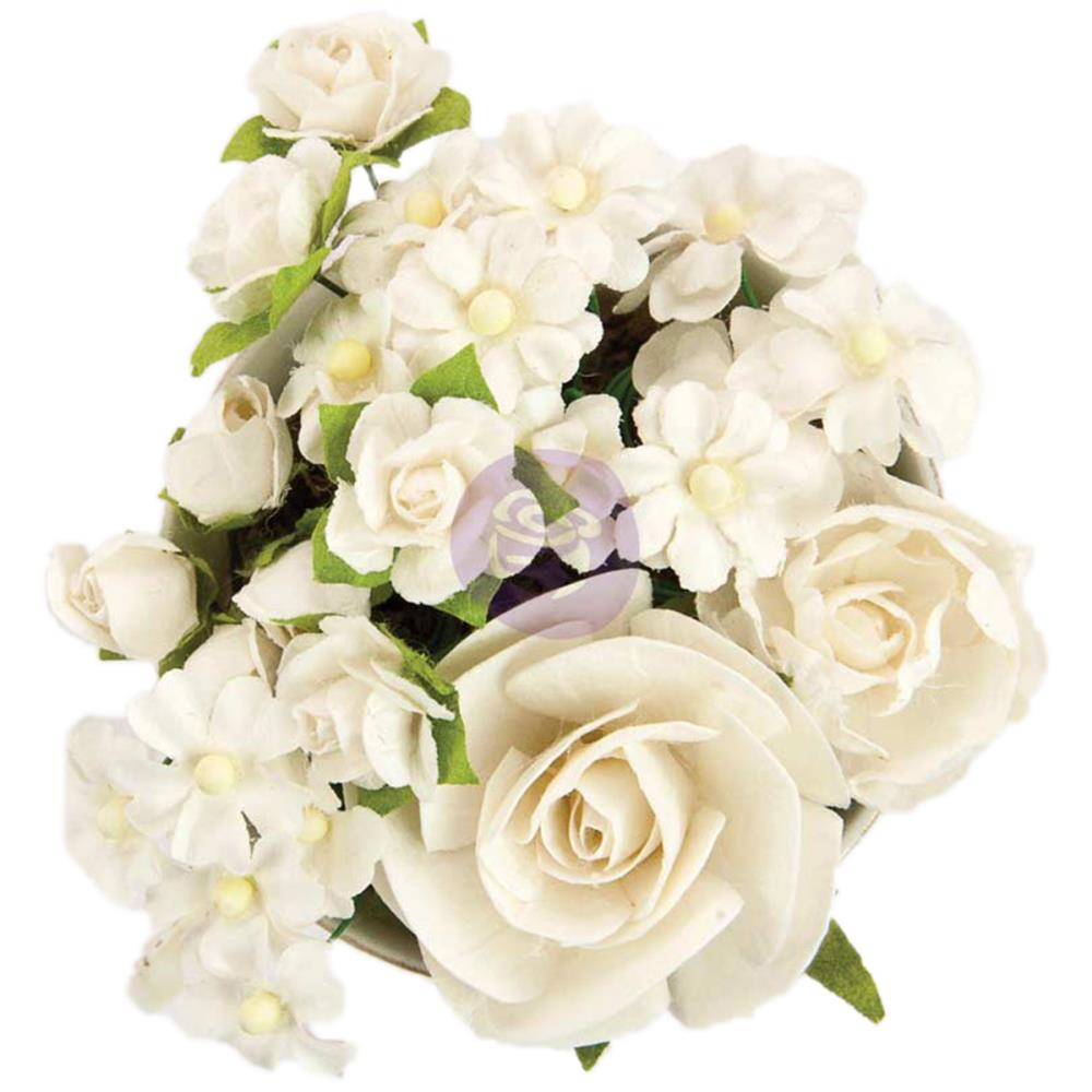 Набор цветов Prima Marketing "Bouquet Mix",белый
