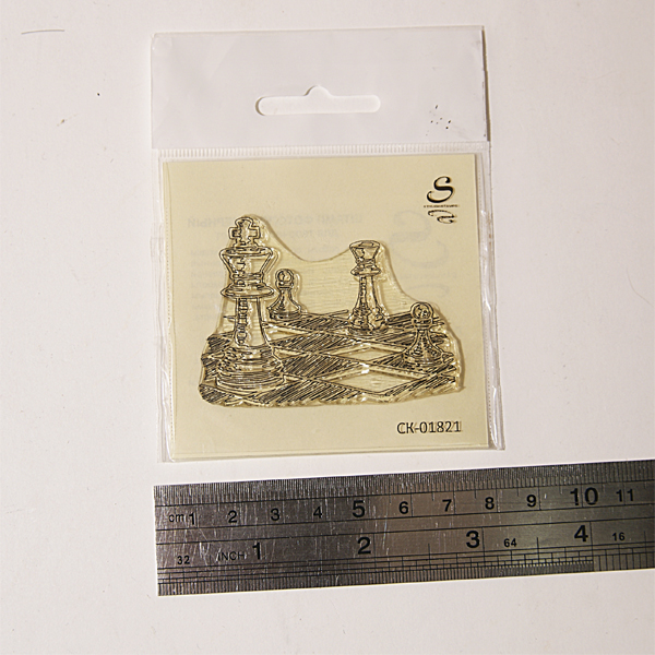 Штамп Stylish Stamps "шахматные фигуры на доске"