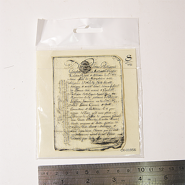 Штамп Stylish Stamps "Манускрипт № 01 на бумаге"