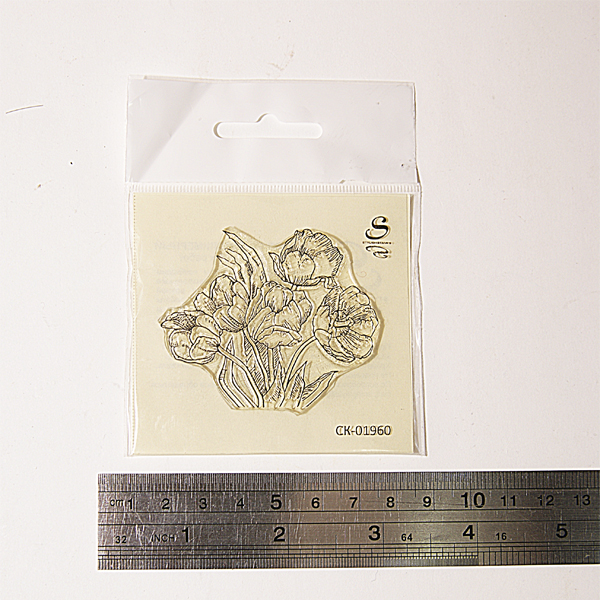 Штамп Stylish Stamps "Тюльпаны под раскраску 01960"
