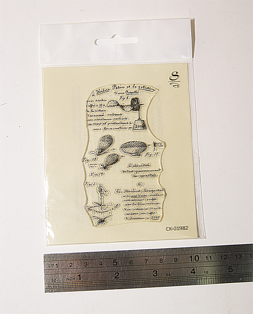 Штамп Stylish Stamps "Рассчеты полетов на дирижабле"