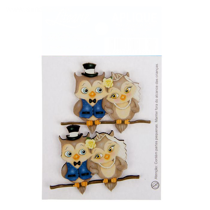 Деревянный декор "Совушки-парочка"