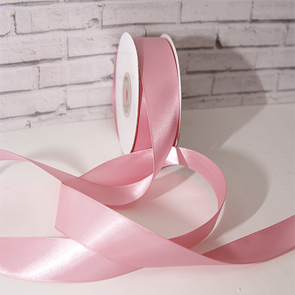 Лента сатиновая 2,5 см. Цвет нежная роза