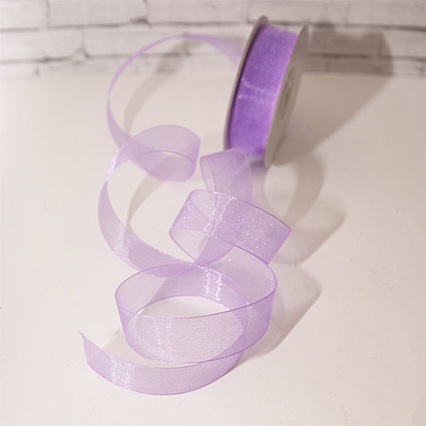 Лента шифоновая 18 мм, цвет сирень