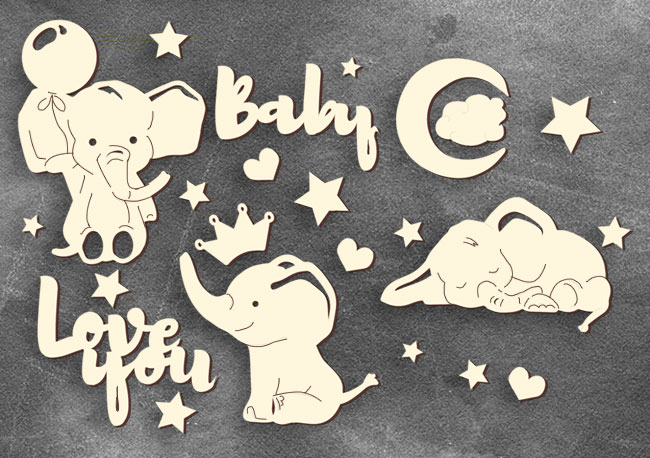 Чипборд Фабрика Декору "My little baby boy-1"