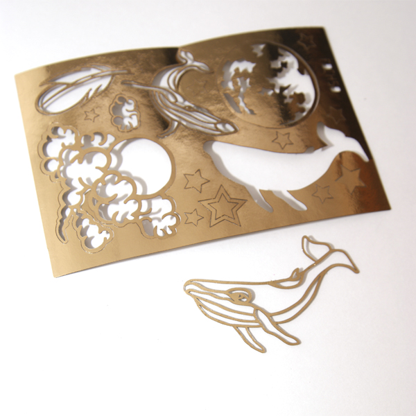 Чипборд Фабрика Декору фольгированный "Enjoy freedom 2", цвет золотой