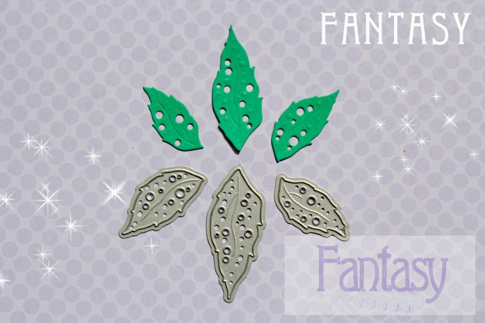 Ножи для вырубки Fantasy "листья "Огненного цветка ""