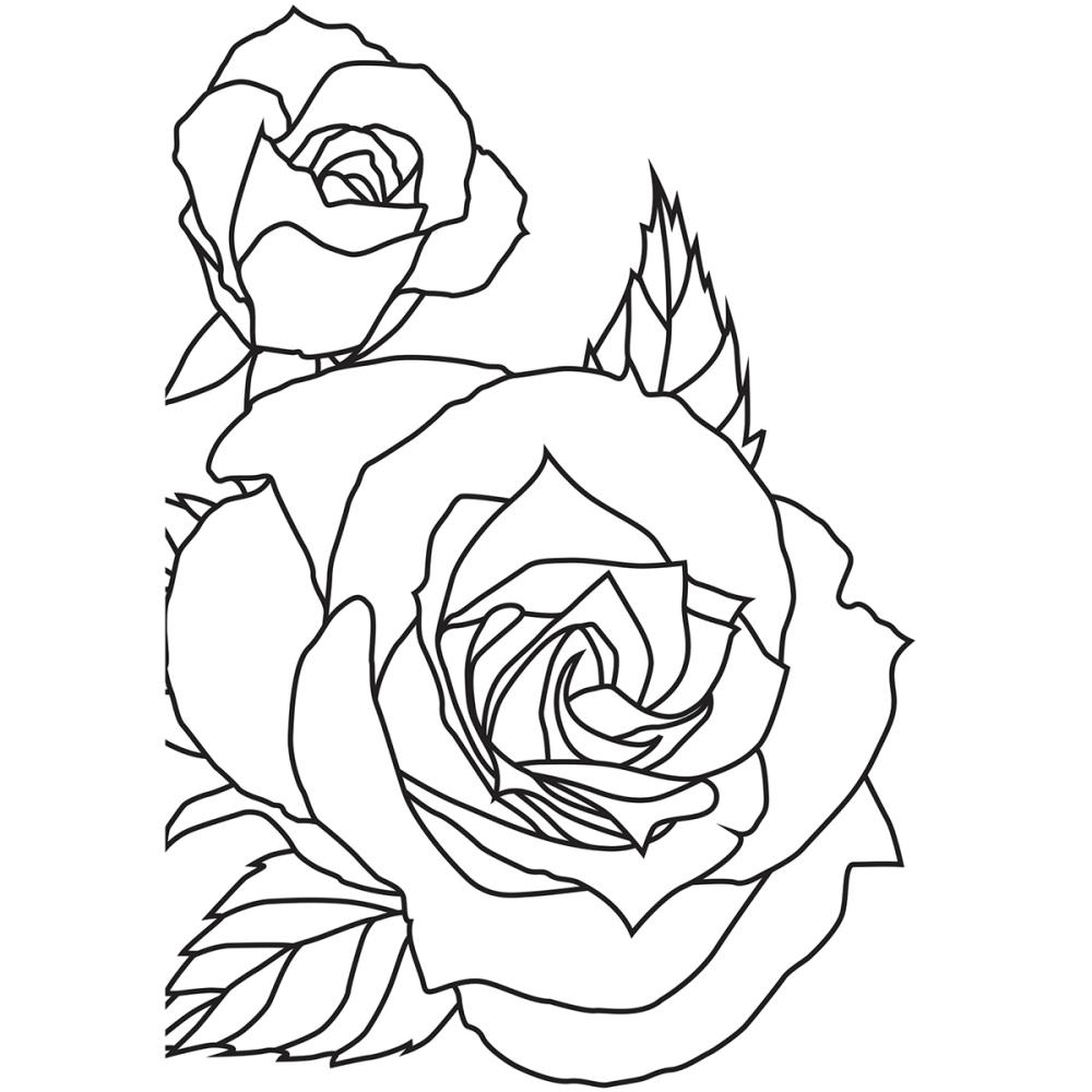 Папка для тиснения Kaisercraft "Sketched Rose"