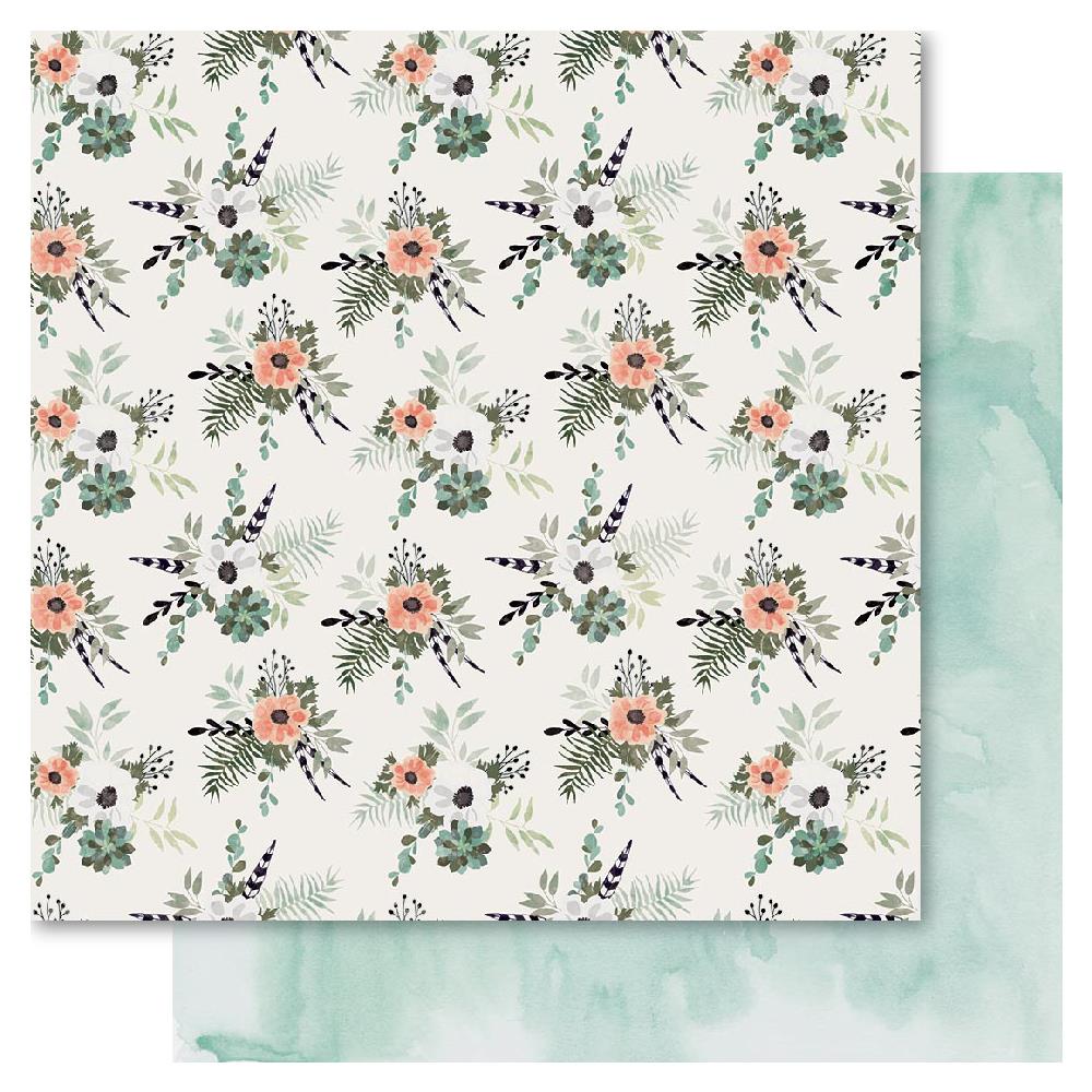 Двусторонняя бумага Ruby Rock-It "Raw & Rustic" Posy (RR96)