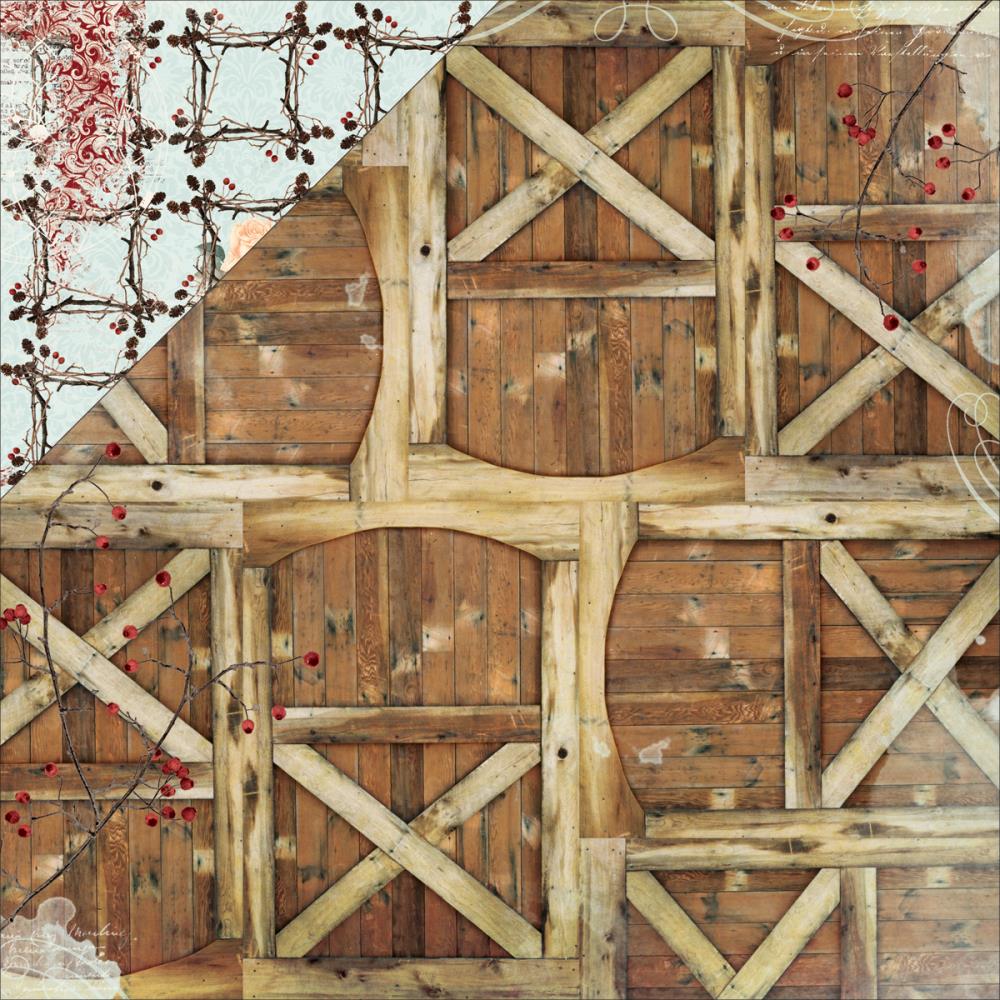 Двусторонняя бумага Bo Bunny "Bella Rosa" Aryia (Bob378)