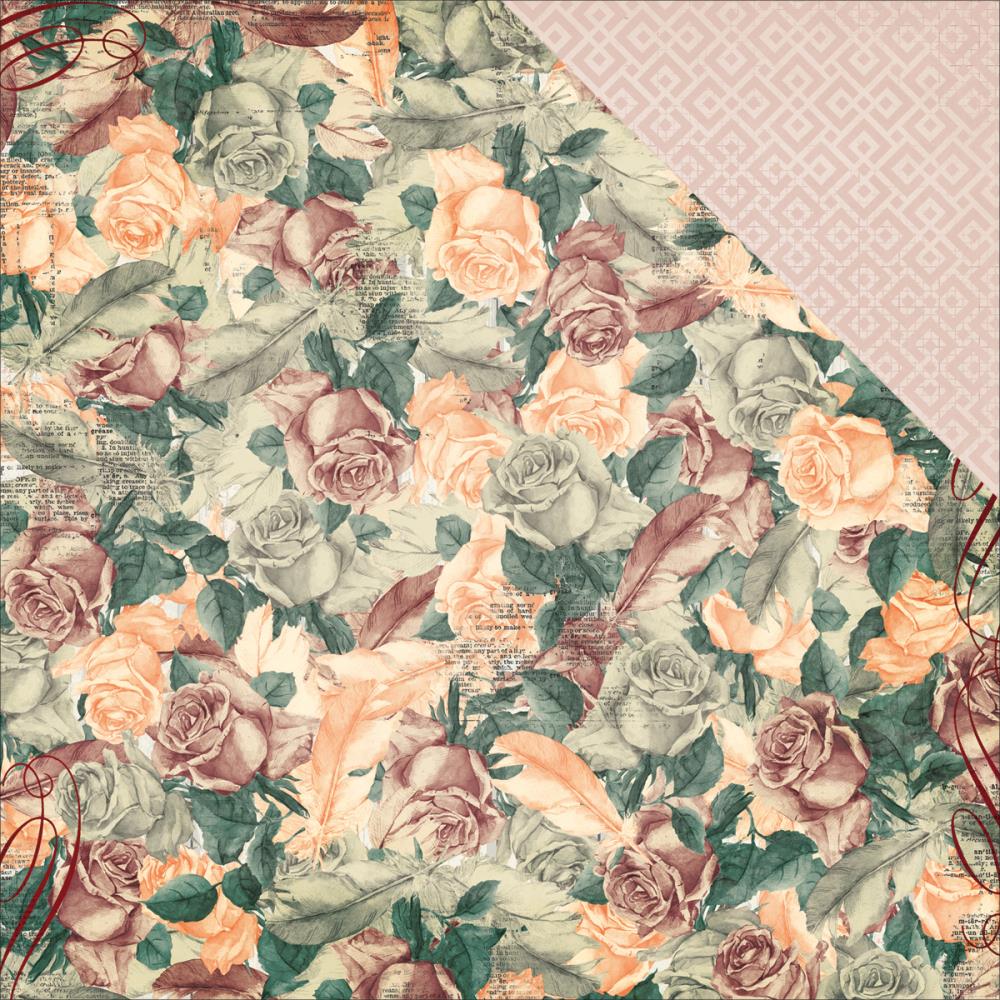 Двусторонняя бумага Bo Bunny "Bella Rosa" Bella Rosa (Bob381)